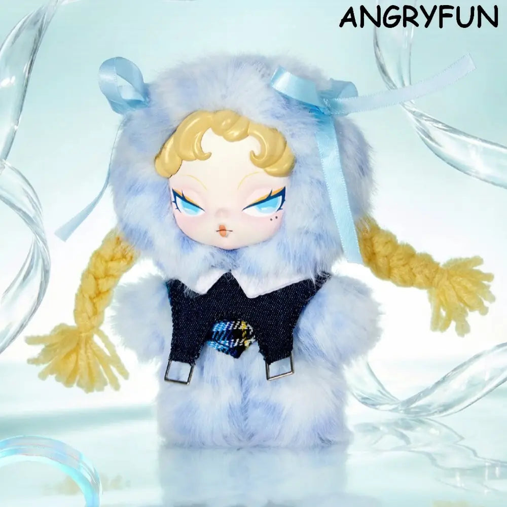 ANGRYFUN Plush Collectible Blind Box Figure – Cute Stuffed Toy Display, Trendy Art Toy Gift for Girls and Collectors,Summervibes