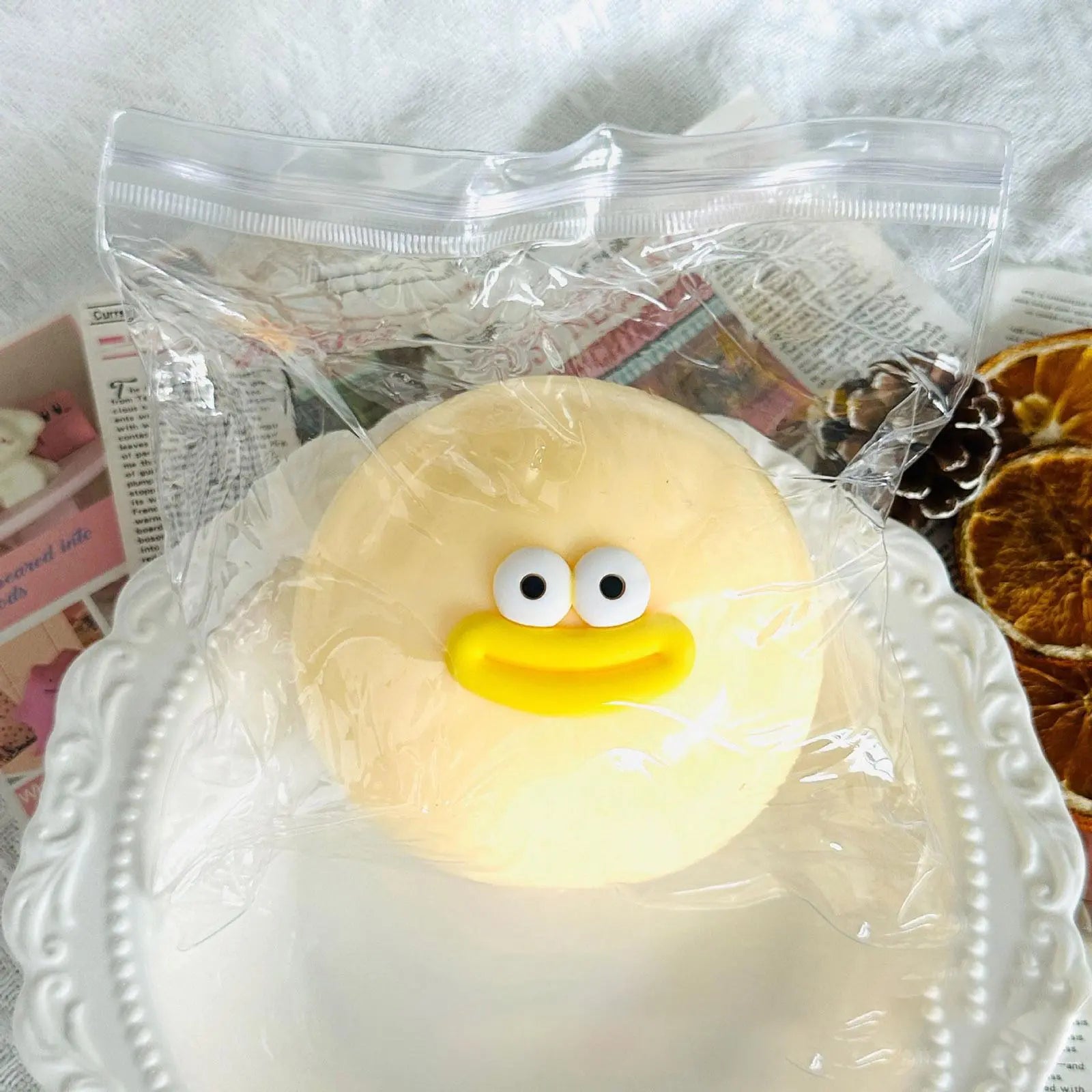 Dumpling Stress Relief Squishy Toy - Slow Rebound Pinch Toy for Adults and Children (1 Piece)