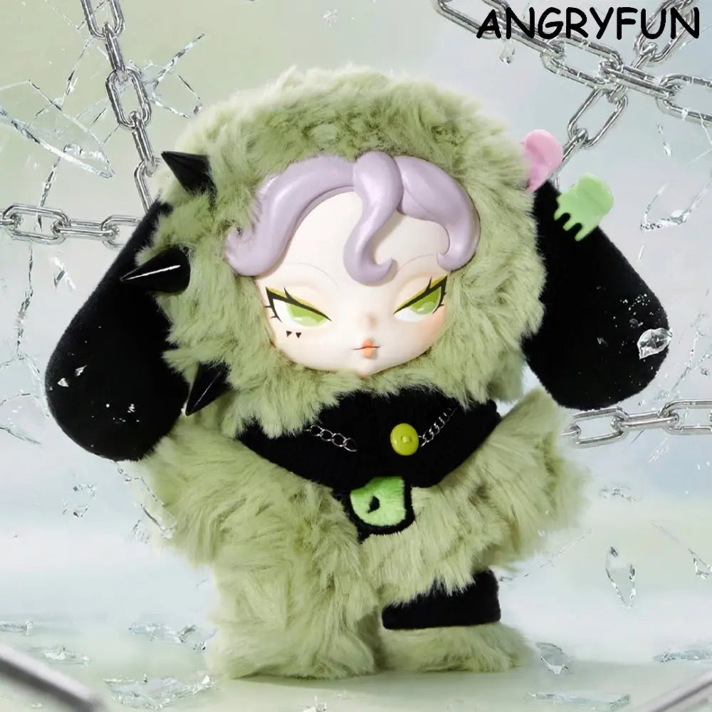 ANGRYFUN Plush Collectible Blind Box Figure – Cute Stuffed Toy Display, Trendy Art Toy Gift for Girls and Collectors,Summervibes