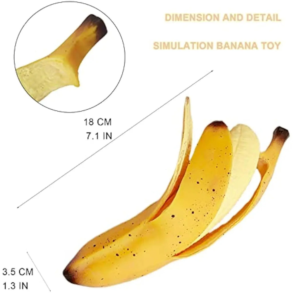 Banana Squishies Stress Relief Soft Scented Simulation Bananas Fruit Squeeze Toys Cute Birthday Gift Novelty Toy for Kids (Yellow Banana)