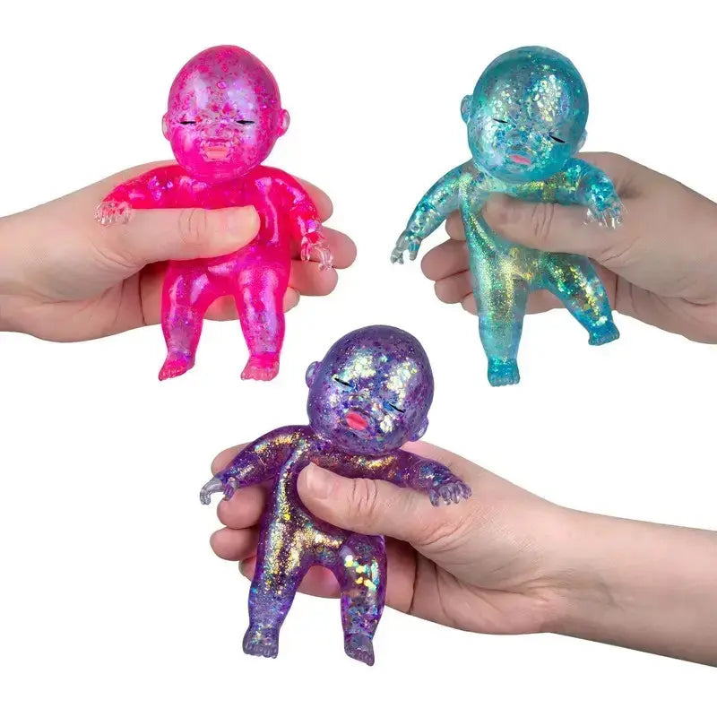 2026 New Fun Sugar Large Baby Soft Toy, Soft Squishy Silicone, Slow Rising Glitter Squeeze Toy, Stress Relief Sensory Toy, Stretchable Collectible Gift
