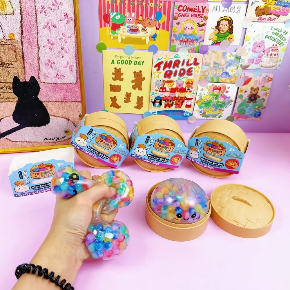 Glitter Dumpling Stress Relief Toy, Colorful Sensory Plaything, Soft Slow-Rebound Pressure Release, Perfect for Parties & Gifts, Stress Relief Gadgets