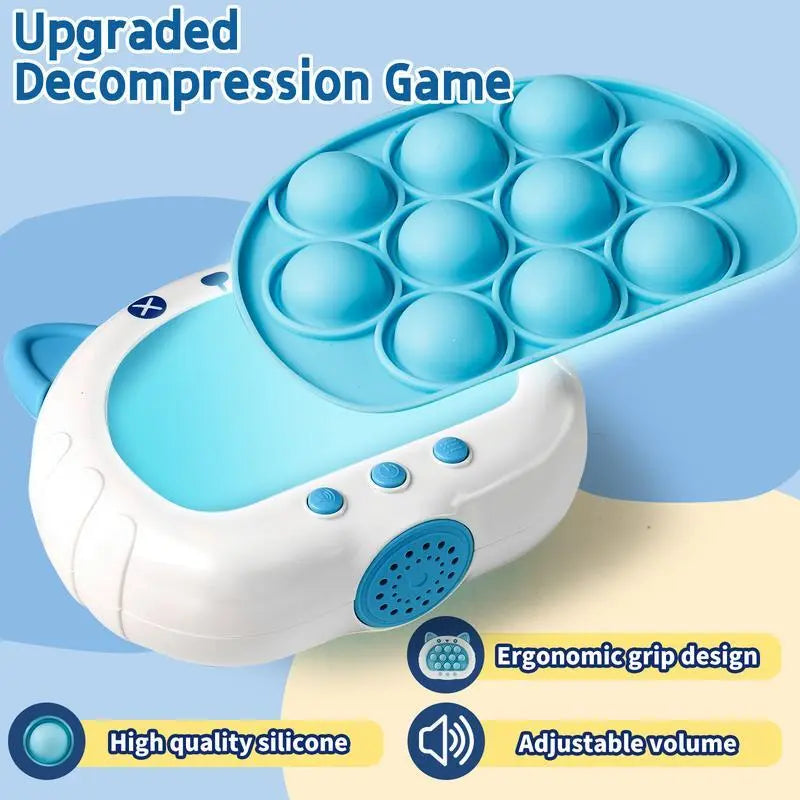 Fast Press Quick Push Interactive Game Toy for Children - 3rd Generation Cute Animal Design in Blue, Pink, and White, Ideal Fun Gift for Kids