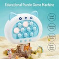 Fast Press Quick Push Interactive Game Toy for Children - 3rd Generation Cute Animal Design in Blue, Pink, and White, Ideal Fun Gift for Kids