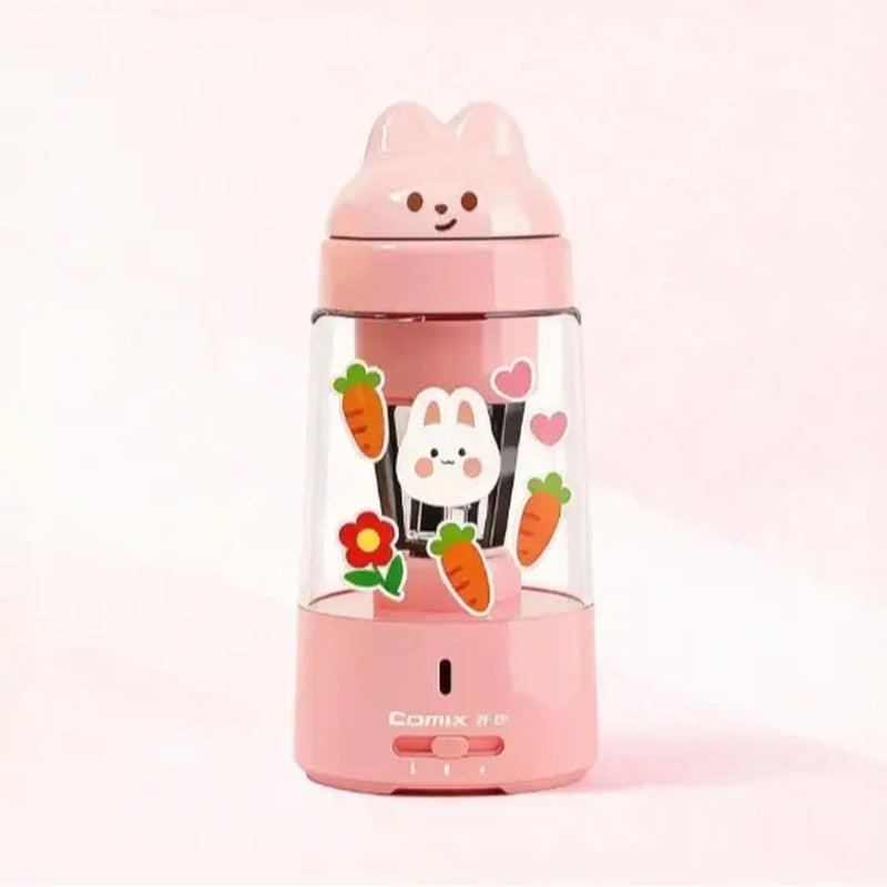 COMIX Fully Automatic Electric Pencil Sharpener Rechargeable, Hands-Free in & Out, Fits 6-8Mm Pencils, 3 Sharpness Settings, Kid-Safe, Perfect for Classroom, Office & Gifts
