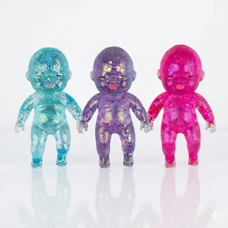 2026 New Fun Sugar Large Baby Soft Toy, Soft Squishy Silicone, Slow Rising Glitter Squeeze Toy, Stress Relief Sensory Toy, Stretchable Collectible Gift