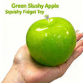 Green Apple Squishy Stress Balls Sensory Fidget Toy, Handmade Green Slushy Apple Squishy Fidget Toy Cute Novelty Stress Relief Fruit