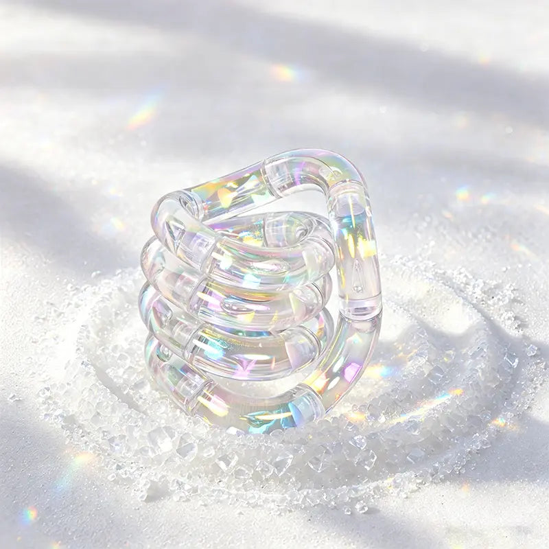 360° Rotatable Fidget Tangle Toy - Flexible Sensory Fidget for All Ages, Portable Stress Relief Toy for Kids Adults