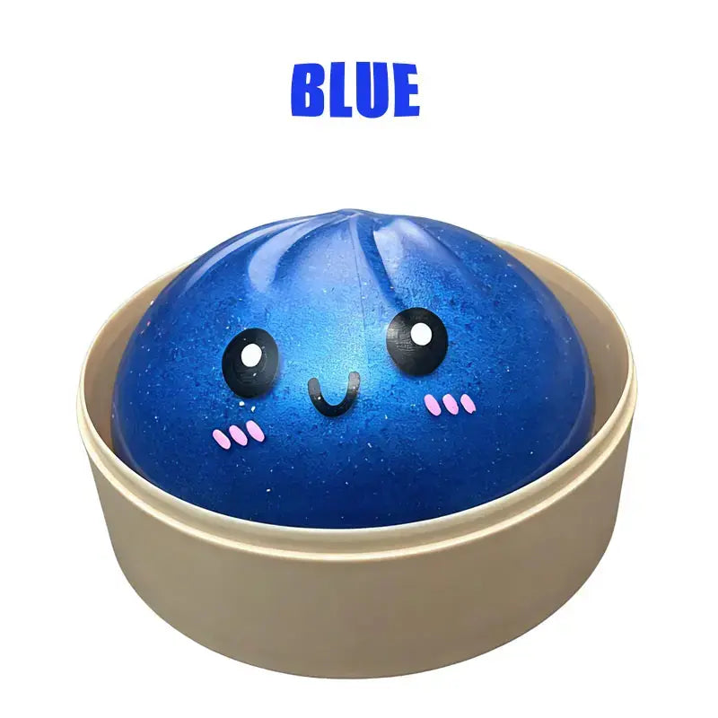 Glitter Dumpling Squishy with Box, Soft Sensory Squeeze Toy for Stress Relief, Mystery Glitter Dumplings, Decompression Dough, Not Blind Box, You Can Choose Your Favorite Color Freely