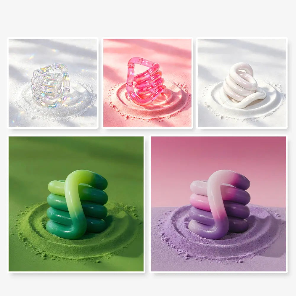 360° Rotatable Fidget Tangle Toy - Flexible Sensory Fidget for All Ages, Portable Stress Relief Toy for Kids Adults