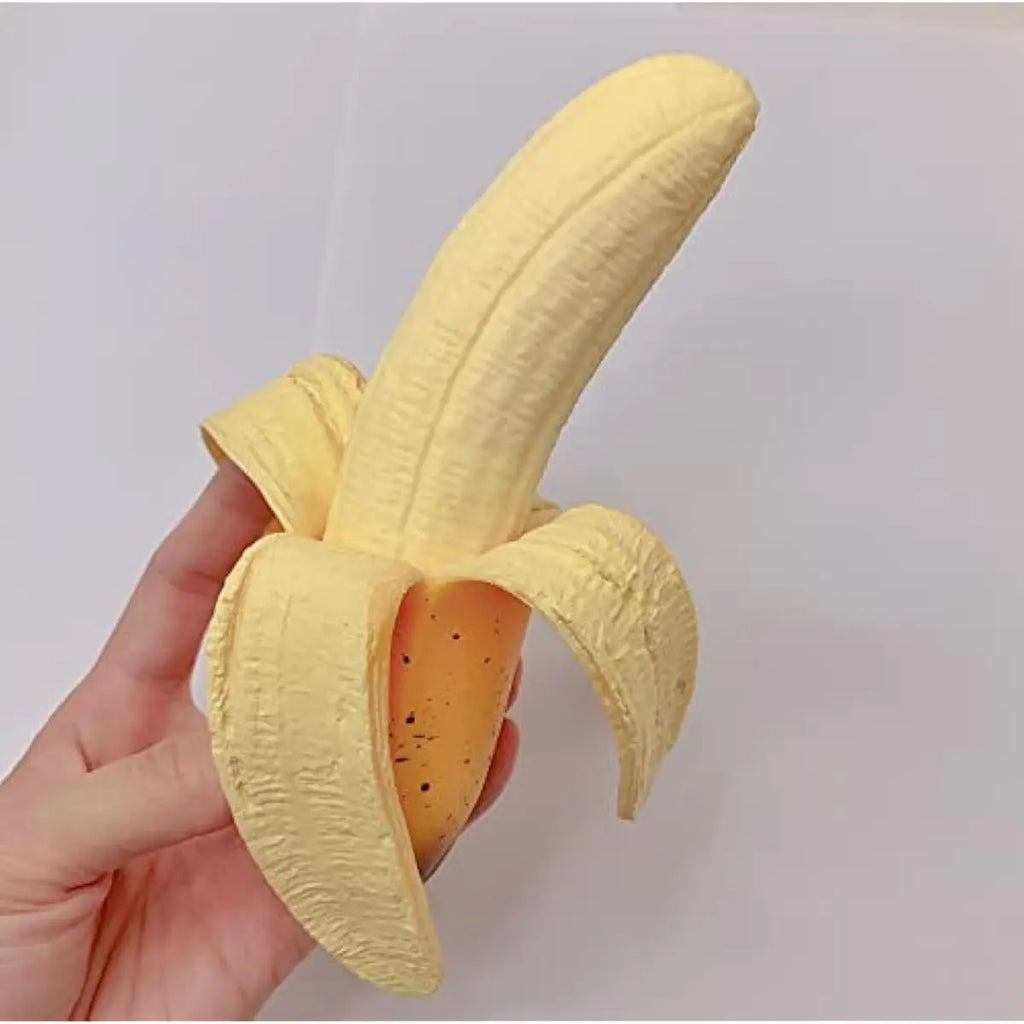 Banana Squishies Stress Relief Soft Scented Simulation Bananas Fruit Squeeze Toys Cute Birthday Gift Novelty Toy for Kids (Yellow Banana)